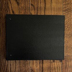 Black 3 Ring Textured Check Binder. Excellent condition.